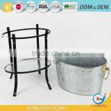 Wholesale Galvanized Metal Homeware Ice Bucket Drinks Outdoor Bucket Metal Ice Buckets thumbnail-4