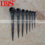 Scaffolders Construction Forged Tapered Handle Ratcheting Spanners thumbnail-1