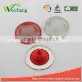 WCTS1062 Silicone Sink Strainer With Stainless Steel High Quality Collapsible Over the Sink Strainer thumbnail-3