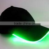 Baseball Cap With Built-In Led Light High Quality Fashion 6 Panel Cotton Custom thumbnail-2
