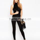2015 China Factory OEM ODM Fashionable Customized Funnel Neck Sleeveless Unitard thumbnail-1