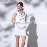 Maxnegio Ladies Design Beading Black Beading Office Causal Dress thumbnail-1