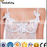 Unique Special Design Sexy Lingerie Manufacture White Babydoll Transparent Lingerie for Women thumbnail-4