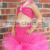 Handmade Girls Crocheted Mermaid Tail Dress thumbnail-4