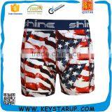 Mens Seamless Boxer Briefs American Flag Boxer Shorts Swimsuit Underwear thumbnail-1