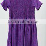 SMOCKING PURPLE COLOUR DRESS thumbnail-1