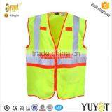 Fluorescent hi Visibility Anti Shrink Rip-stop Workwear Vest thumbnail-1