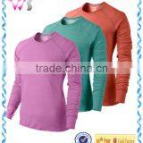 Simple Soft Crew Neck Sweatshirt Women Soft Stretch Jersey thumbnail-1