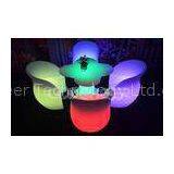 Fireproof Plastic Lounge Led Coffee Table And light up chairs Furniture