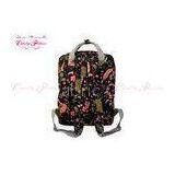 Flowery Rucksack Flower Print Backpack , floral canvas backpack for women