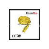 3T Yellow Polyester Flat Webbing Sling , Endless Lifting Web Slings Belt thumbnail-1