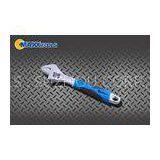 Drop Forged Steel Satin Chrome Plated 2 - Tone Grip Metric Scale 6 Inch Adjustable Wrench Spanner