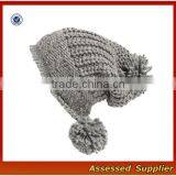 XJ01042/Knit Pompom Beanie Hat Made in China /cheap Knit Beanie Hat Wholesale thumbnail-3