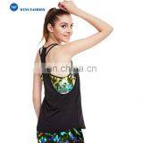 China Wholesale Woman Sport Yoga T Shirt Compression Gym Wear thumbnail-1
