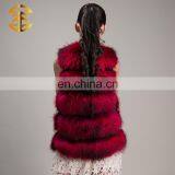 New Design Women Women Genuine Raccoon Fur Vest thumbnail-6