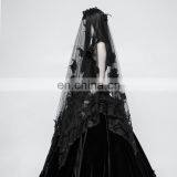 Punk Rave Gothic Black Gorgeous Veil S-224 thumbnail-2