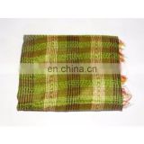 Indian Silk Scarf Long Stole Dupatta Printed Shawl Wrap Silk Reversible