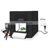 Fashion Camera Accessories Portable 60W 2 x 1690LM 5500K White Light Photo StudioTent Box Kit Photography Photo Background