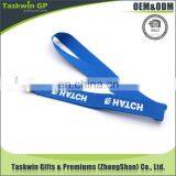 New Arrival Custom Cheap Printed Polyester Blue Lanyards no Minimum Order thumbnail-4