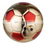 Colorful soccer ball gold plated award trophy