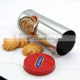 Hot Sale Round Biscuit Metal Tin Boxes Packaging Cookies With Lid thumbnail-2