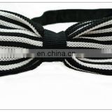 knitted microfiber or silk pre-tied bow tie