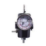 Universal Aluminum Adjustable 1-140 PSI Fuel Pressure Regulator+W/Gauge Black thumbnail-5