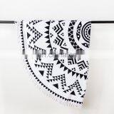 Factory Price Promotional Digital Printed Custom Logo Sublimation 80% Polyester 20% Polyamide Microfiber Beach Towel thumbnail-3