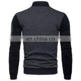 Custom Oversized Chevron Cardigan Knitted For Men Fashion Stand Collar Jacket thumbnail-5