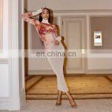 LAITE D2182 2020 Autumn&winter Fashion Contrast Color Printed Women Maxi Dresses Casual Dresses thumbnail-4