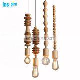 Restaurant Indoor Nordic Wooden Decorative Modern Pendant Lamp Chandelier Lighting thumbnail-3