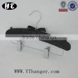 SS24 Foams Skirt Hanger Black Satin Hanger With Clips thumbnail-1