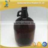 4L Amber Wine Glass Bottle With Handling thumbnail-2