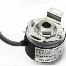Mini Half Empty Shaft Incremental Rotary Encoder HES Series HES-25-2MD 8mm Hole Diameter 25 Pulse Output thumbnail-1