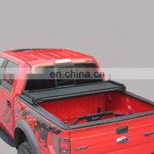 HFTM Soft Retractable Tonneau Cover Navara Price for Pickup Car Use With High Quality Soft Tri Fold Type Bed Storage Tonneau thumbnail-3