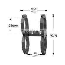 OEM/ODM Automotive Electronic Fuel Pump Mounting Bracket Double Oil Pump Bracket 60MM Aluminum Alloy Fuel Pump Clamp thumbnail-2