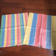 Colorful Strips Laminated 10kg pp Woven Plastic Shopping Bag thumbnail-4