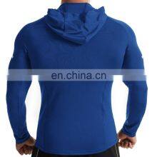 Long Sleeve Quick Dry Men's Gym Shirt Hooded Basketball Workout Running Sports Wear Pullover Hoodie Men's Gym Active Clothes thumbnail-3