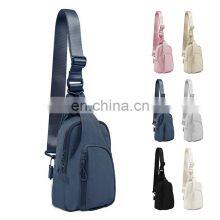 Wholesale Fashion Outdoor Running Chest Bags Waterproof Lightweight Nylon Waist Bag Custom Sports Crossbody Belt Bag Unisex thumbnail-4