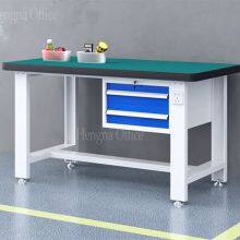 Anti-Corrosion Industrial Worktable for Heavy Duty Metalworking, Powder Coated Steel Workbench With Integrated Tool Rack and Cabinet, Best Selling thumbnail-2
