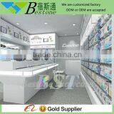 Wooden Table Computer Shop Design