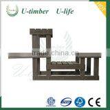 Anti-UV Protection WPC Wooden Flower Shelf