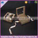 High Quality Factory Manufacter Paper Gift Packaging Box With Window/ribbon thumbnail-1