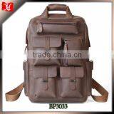 2014 Fashion Vintage Cowhide Leather Backpack Bag for Wholesale thumbnail-1