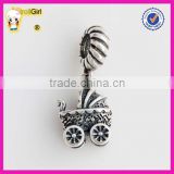 925 sterling silver baby carriage Pendant for Bracelet and necklace