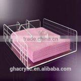 GH-RZ571 Acrylic Color Tissue Box Gold Cover Plexiglass Tissue Holder for Sale ,customized Acrylic Tissue Box Cover thumbnail-3