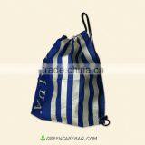 Silver Printed Non Woven Drawstring Bag