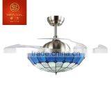 WAHSON Brand 42 "4 Blades Nickel Plating Luxury Ceiling Fan FZD-107-8815(D) thumbnail-1