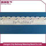 Military Purpose Finishes Swiss Lace Fabric White