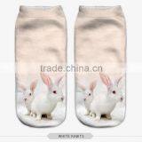 Fashion Cute Puppy Wear High Quality 3d Digital Full Print Colorful Ankle Socks Sports Unisex Custom Hot Sale Stretch Spandex thumbnail-3